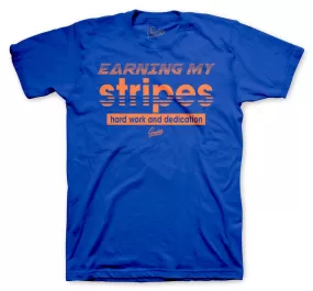 700 Bright Blue Shirt - Earning Stripes - Blue