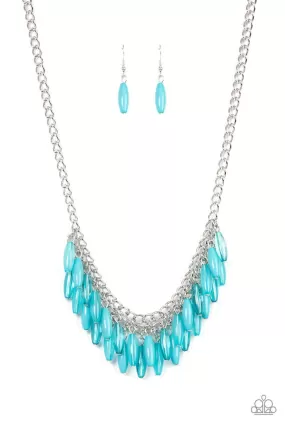 Beach House Hustle Blue Necklace - Paparazzi Accessories