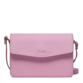 Borsa a Spalla e Tracolla LIU JO Better Rosa Lavanda con Logo