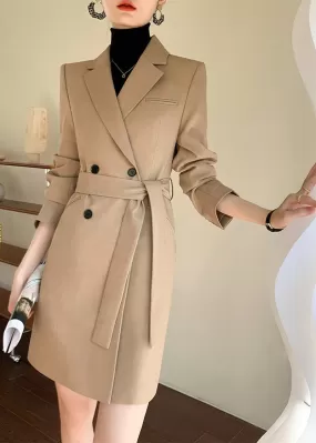 Edie Belted Double Breasted Blazer Dress