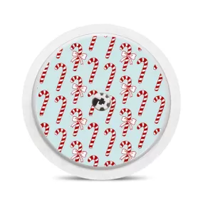 Freestyle Libre 1 & 2 sensor sticker: Candy canes