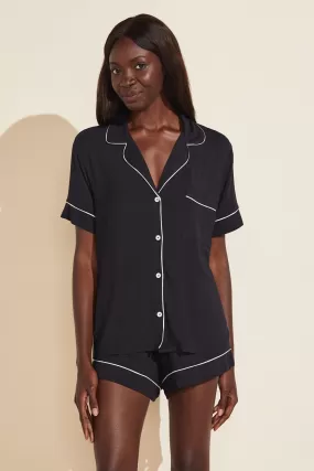 Gisele Relaxed Short PJ Set | Black/Sorbet