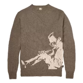 HUF MR FREEDOM X JACQUARD SWEATER-BROWN