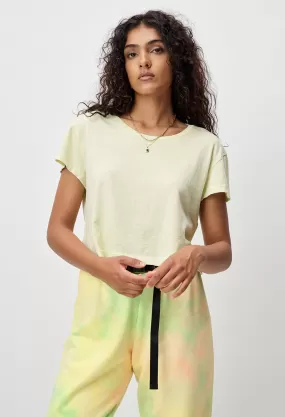 Jersey Cropped Tee / Lemon Drop