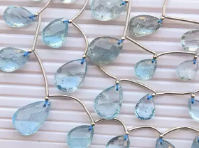 Sky Blue Topaz Pear Shape Briolette Beads