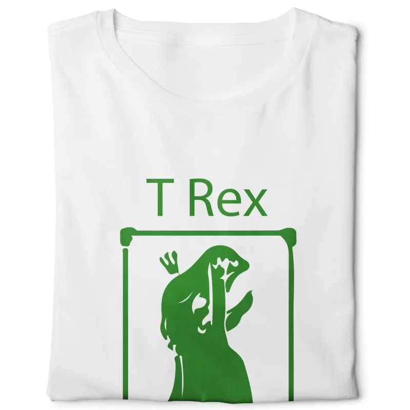 T-rex Hates Pull Ups - Digital Graphics Basic T-shirt White